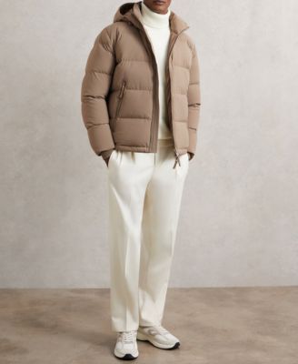 Men's Quilted Zip-Through Puffer Jacket