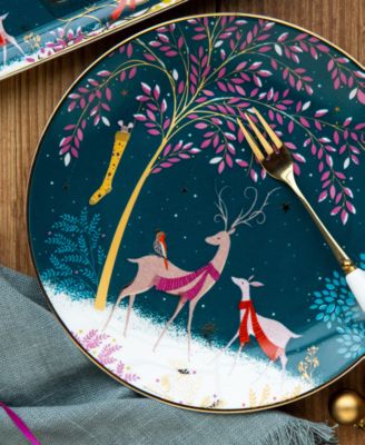 Sara Miller Woodland Tales Plates, Set of 4