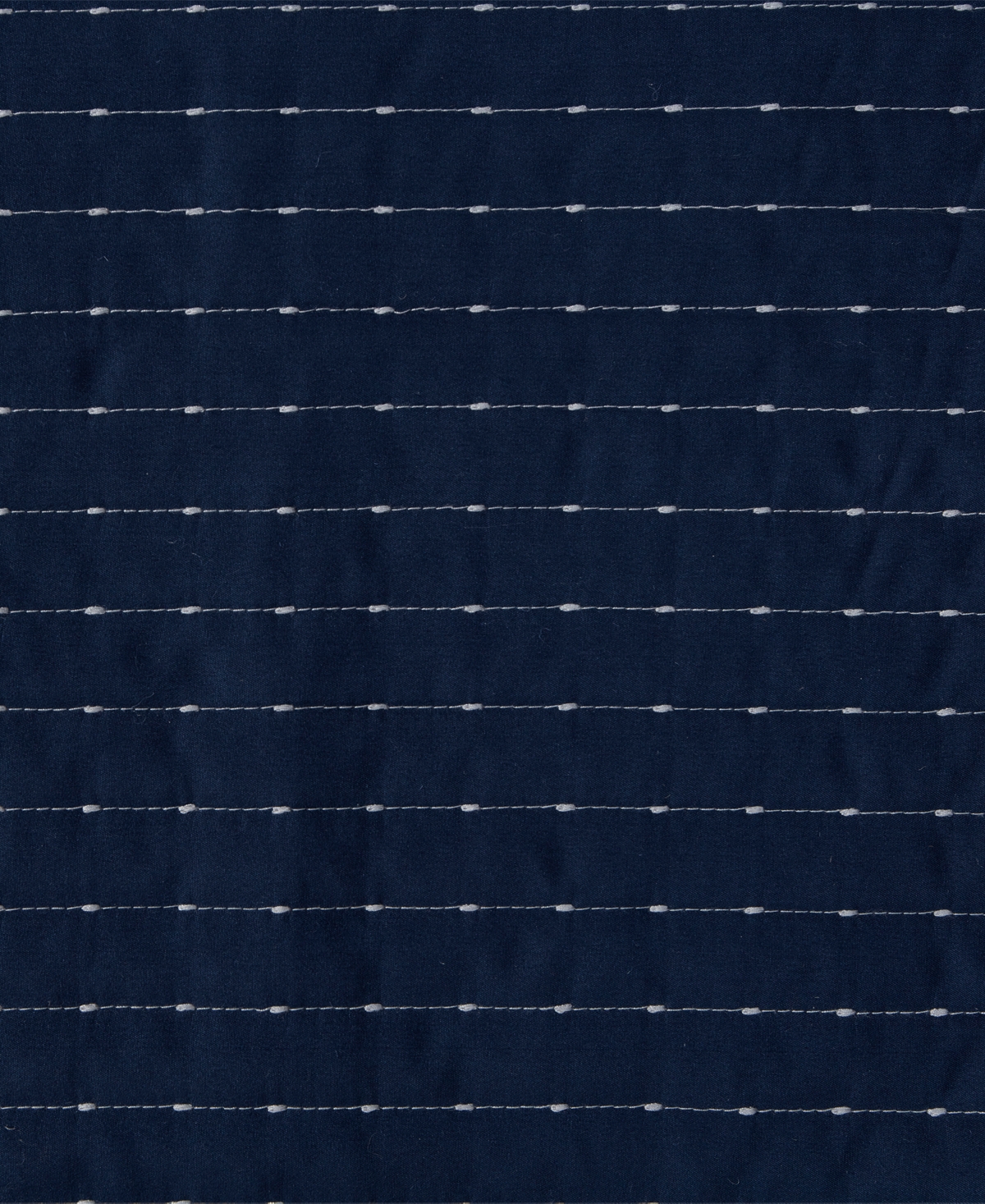 Vcny Home Embroidered Pick Stitch Microfiber 3-pc. Quilt Set, Full/queen In Blue