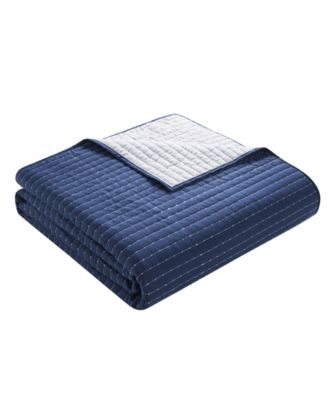 Embroidered Pick Stitch Microfiber 3-Pc. Quilt Set, King