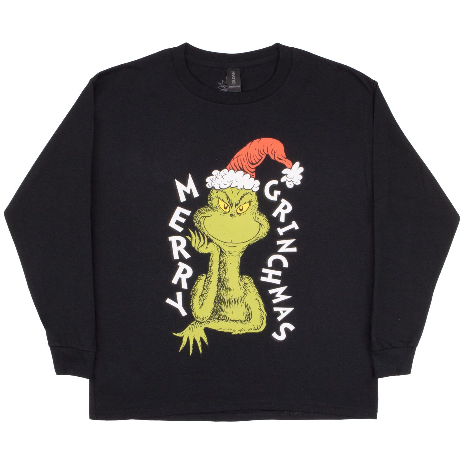 Merry Grinchmas Big Boys Long Sleeve Tee