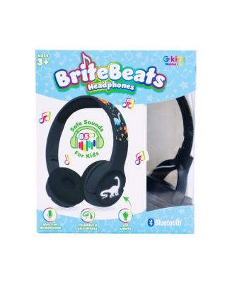 BriteBeats Kids Volume Limiting Bluetooth Headphones with LED EarCaps