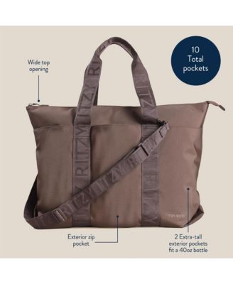 BELONG WEEKENDER TOTE WOVEN CREAM