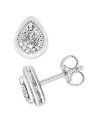 Macy's - Diamond Stud Earrings (1/4 ct. t.w) in 14K White Gold