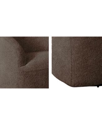 30" Boucle Upholstery 360 Degree Swivel Chair