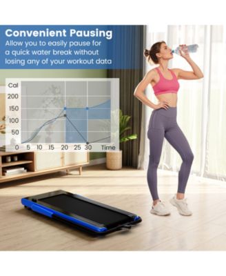 3-in-1 3HP Folding Treadmill with Smart Apps Remote Control and Speakers