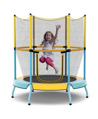 48 Inch Toddler Trampoline with Safety Enclosure Net