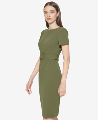 Women's Crew Neck Short-Sleeve Dress