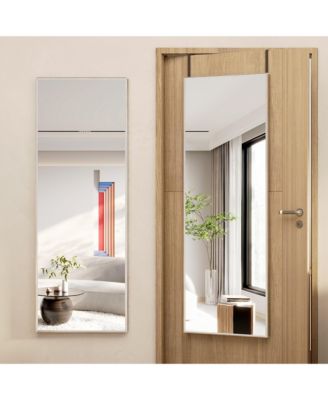 47" Wall & Door Mounted Full-Length Mirror, Slim Design