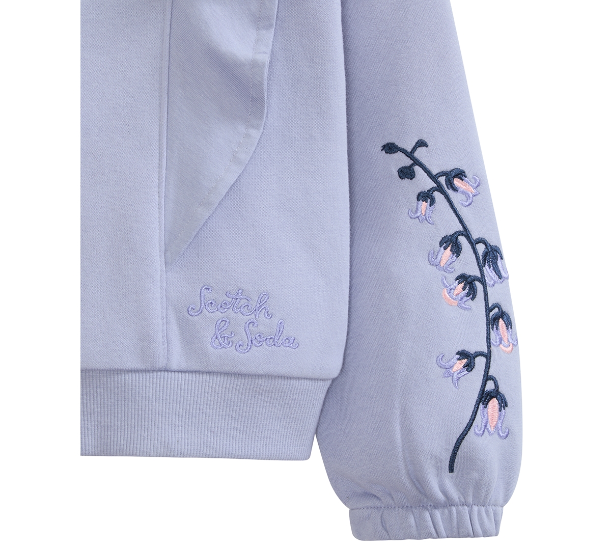 Scotch & Soda Girls 4-6X 2-Piece Fleece Sweatshirt and Joggers Set