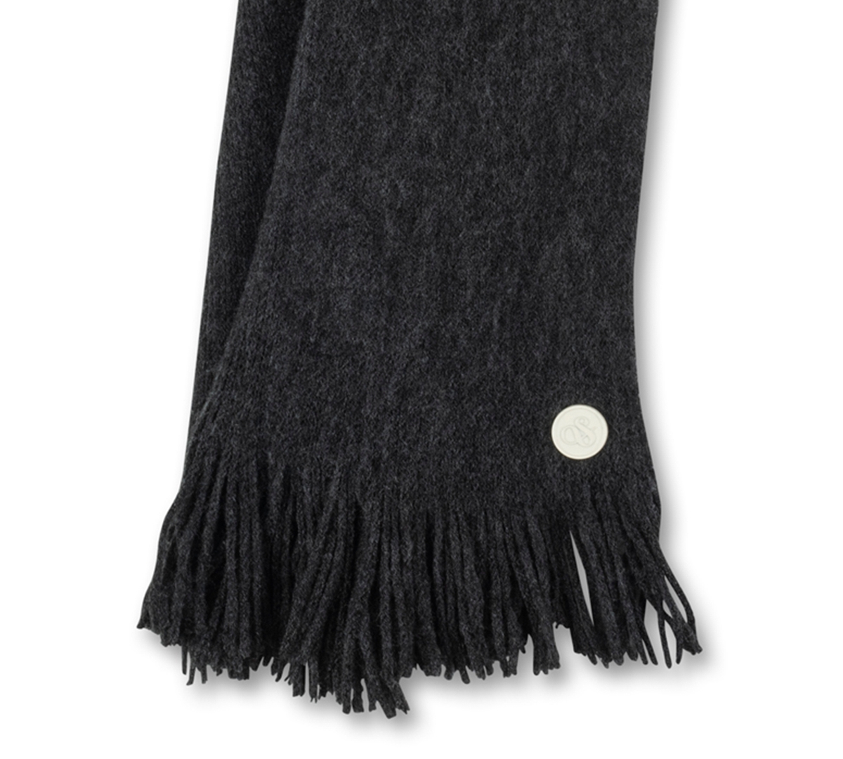 Scotch & Soda Men's Oversized Knitted Scarf In Gray
