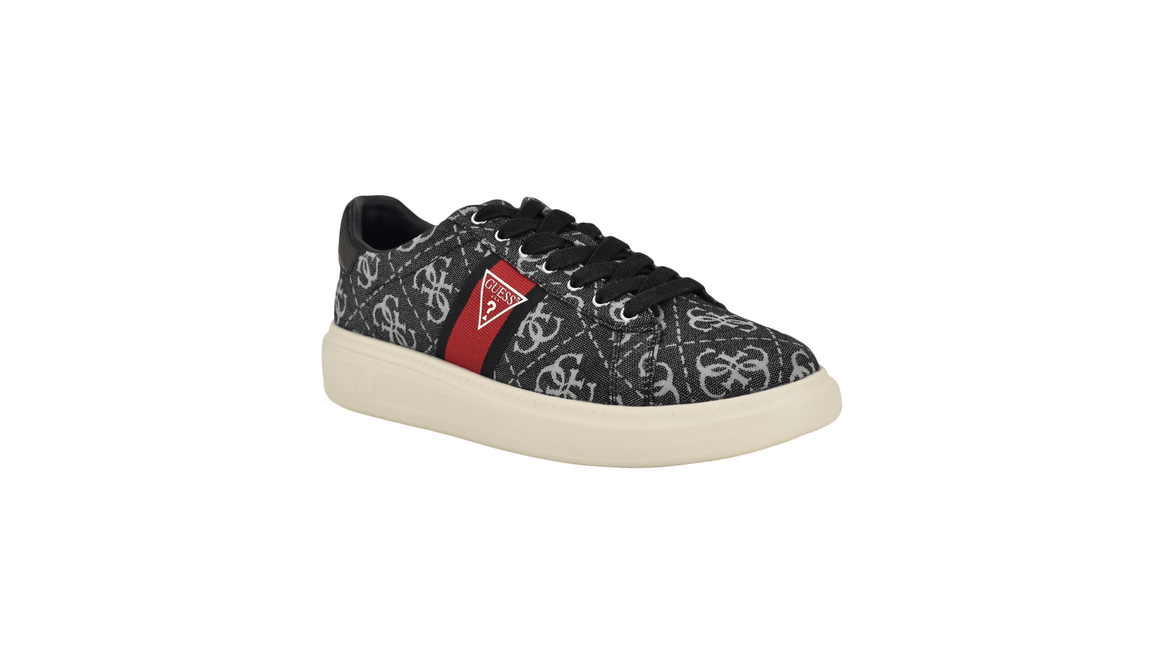 Guess Men's Caffen Branded Lace-Up Casual Sneakers
