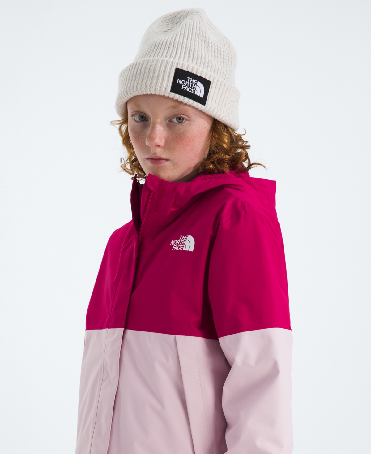 The North Face Girls 6-16 Warm Antora Breathable Rain Jacket In Multi
