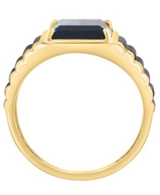 Men's Onyx Ring in 14k Yellow Gold