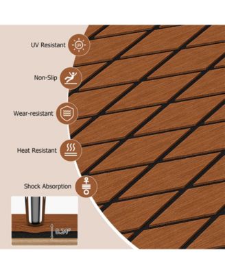 EVA Foam Boat Decking Sheet with Diamond Shape for Boat Surfboard