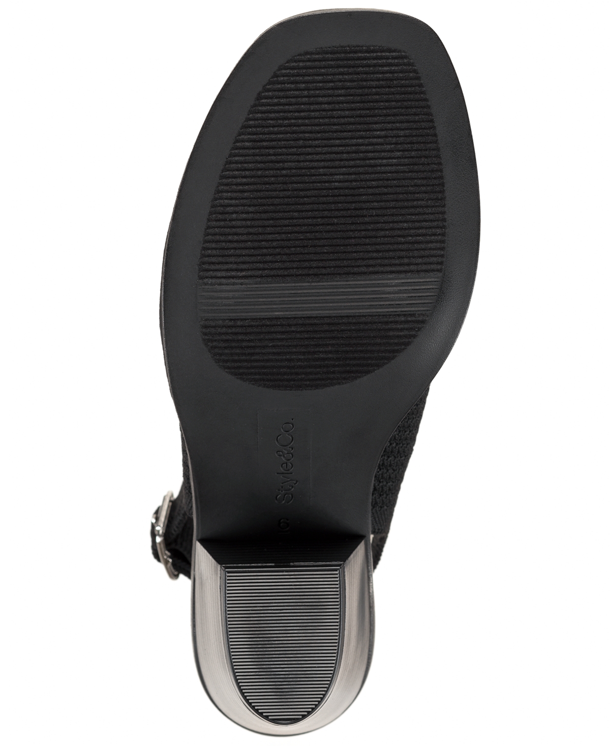 Style & Co . Women's Fayee Knit Sandals, Macy's Exclusive In Black