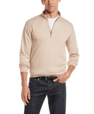 Men's Long-Sleeve Mixy Quarter Zip Sweater