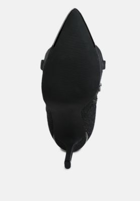 Womens Ridda Metallic Cap Toe Denim Boots