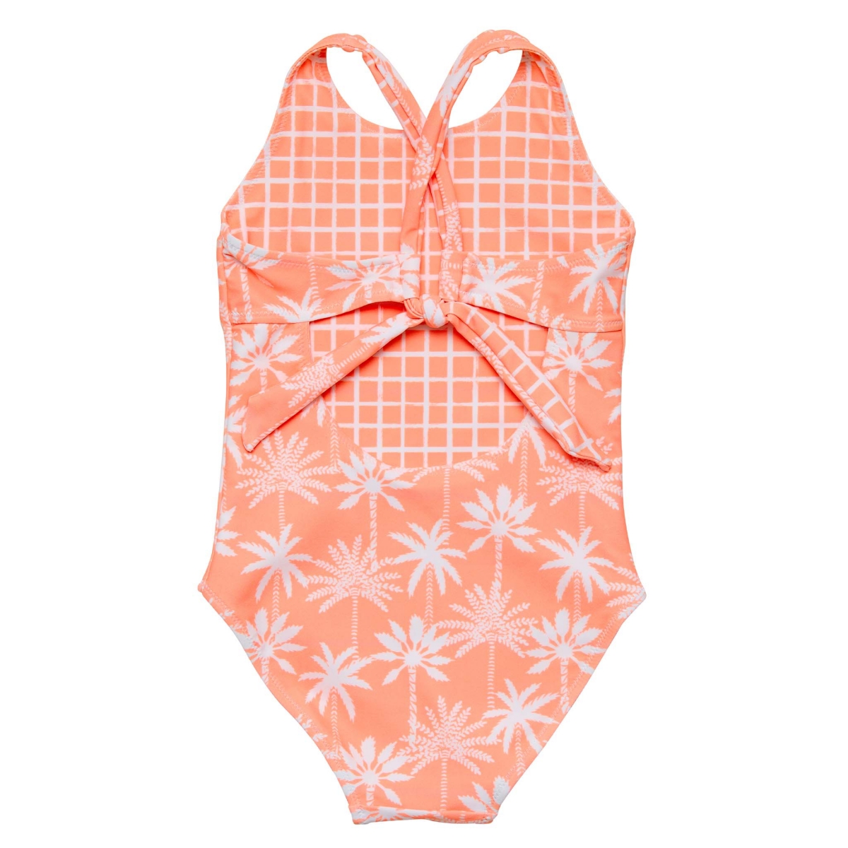 Snapper Rock Big Girls Cali Palms Recycled X Back Swimsuit