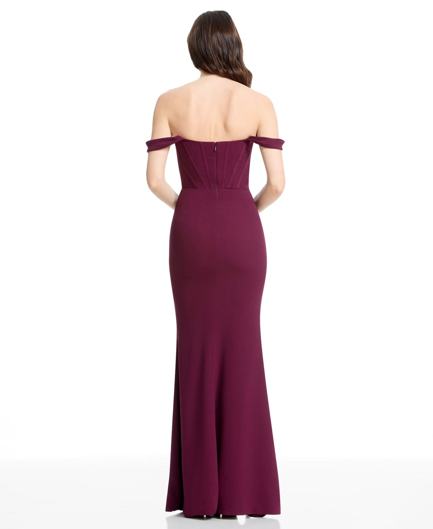 Женские платья Dress the Population Melania Corset Gown, цвет: Тёмный вишнёвый — фото 4