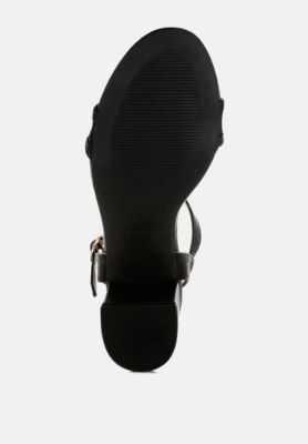 Womens Orpina Mesh Pin Buckle Block Heels