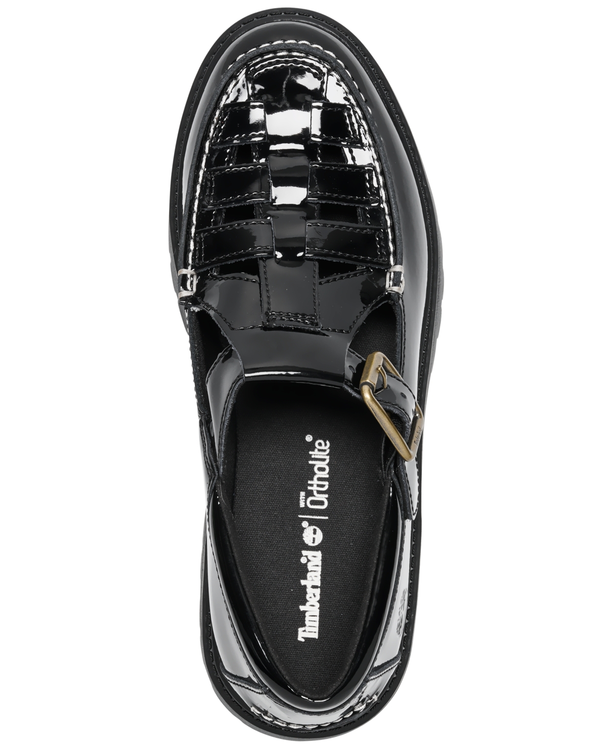 Timberland Women's Patent Leather Stone Street Platform Buckle Casual Shoes from Finish Line