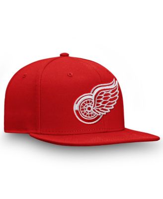 Men's Red Detroit Red Wings Primary Logo Snapback Hat