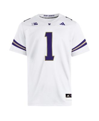 Men's 1 White Washington Huskies Premier Jersey