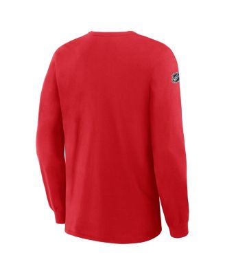 Men's Red New York Rangers Authentic Pro Property Of Practice Long Sleeve T-Shirt