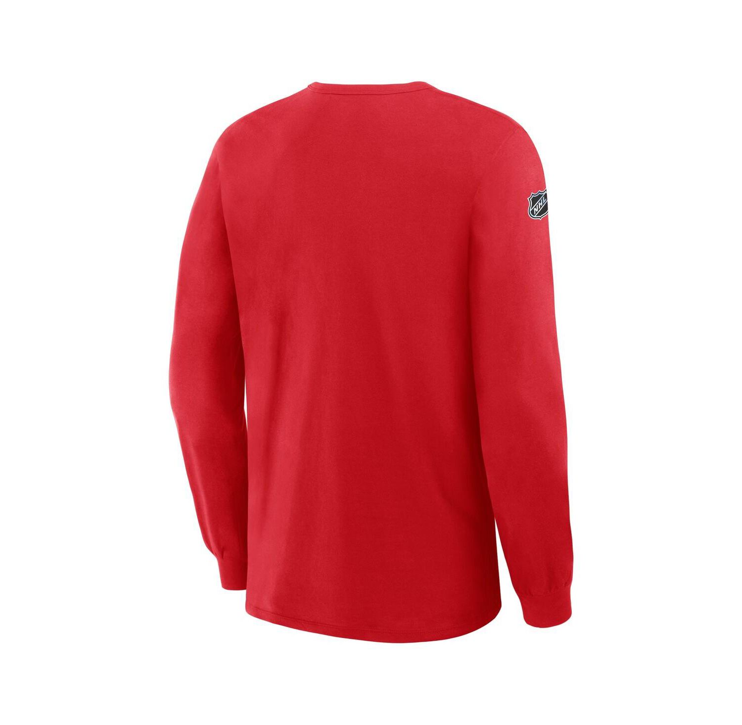 Men's Red New York Rangers Authentic Pro Property Of Practice Long Sleeve T-Shirt