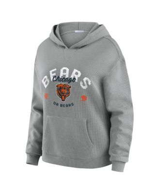 WEAR by Erin Andrews - Women's 2-Piece Gray Chicago Bears Waffle-Knit Long-Sleeve Hoodie and Lounge Pant Set