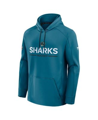 Men's Teal San Jose Sharks Authentic Pro Rink Hoodie
