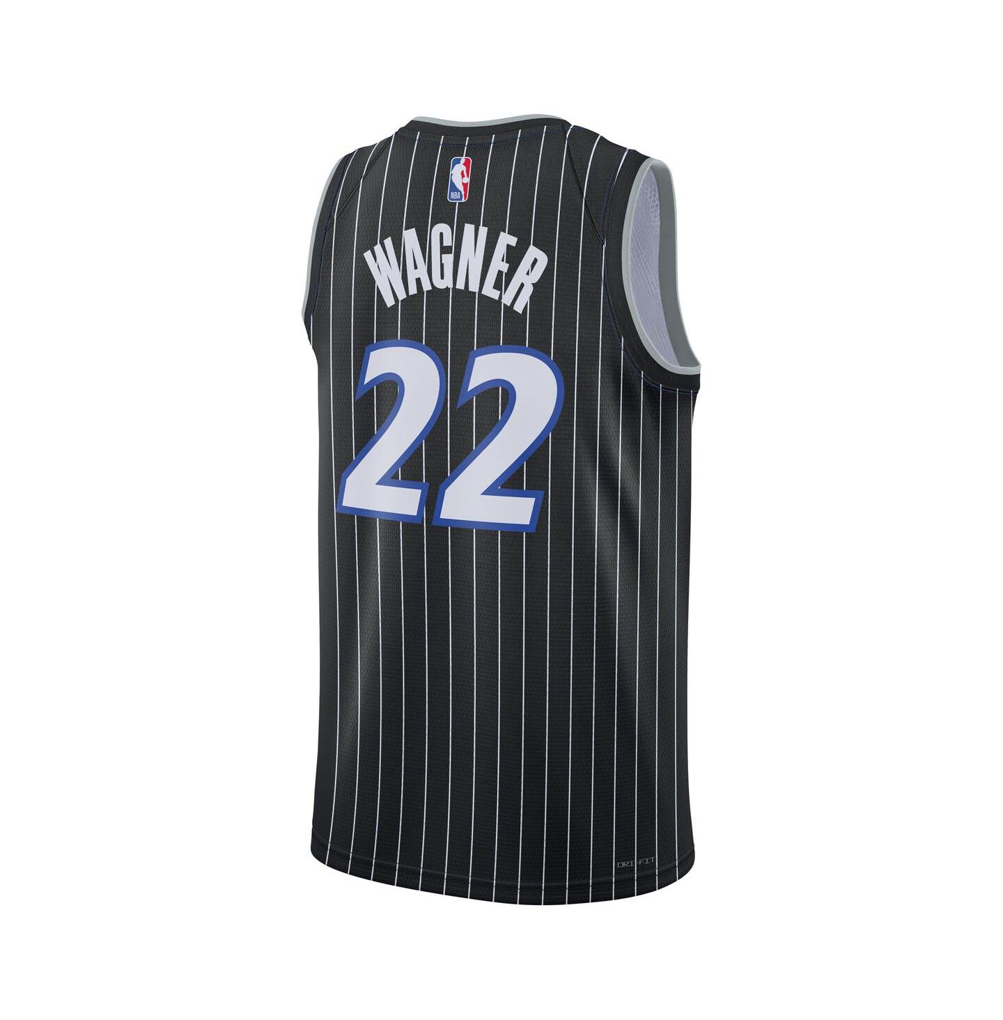 Топ Jordan Franz Wagner Black Orlando Magic Swingman Jersey — фото 3