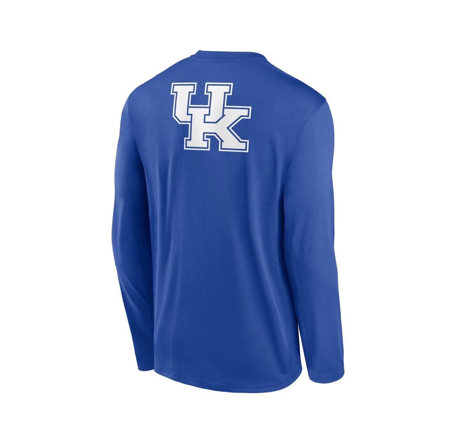 Men's Royal Kentucky Wildcats Primetime Campus 2-Hit Legend Dri-FIT Long Sleeve T-Shirt