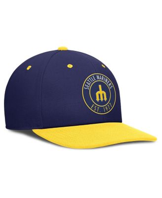 Men's Navy/Gold Seattle Mariners Cooperstown Collection Pro Dri-FIT Snapback Hat