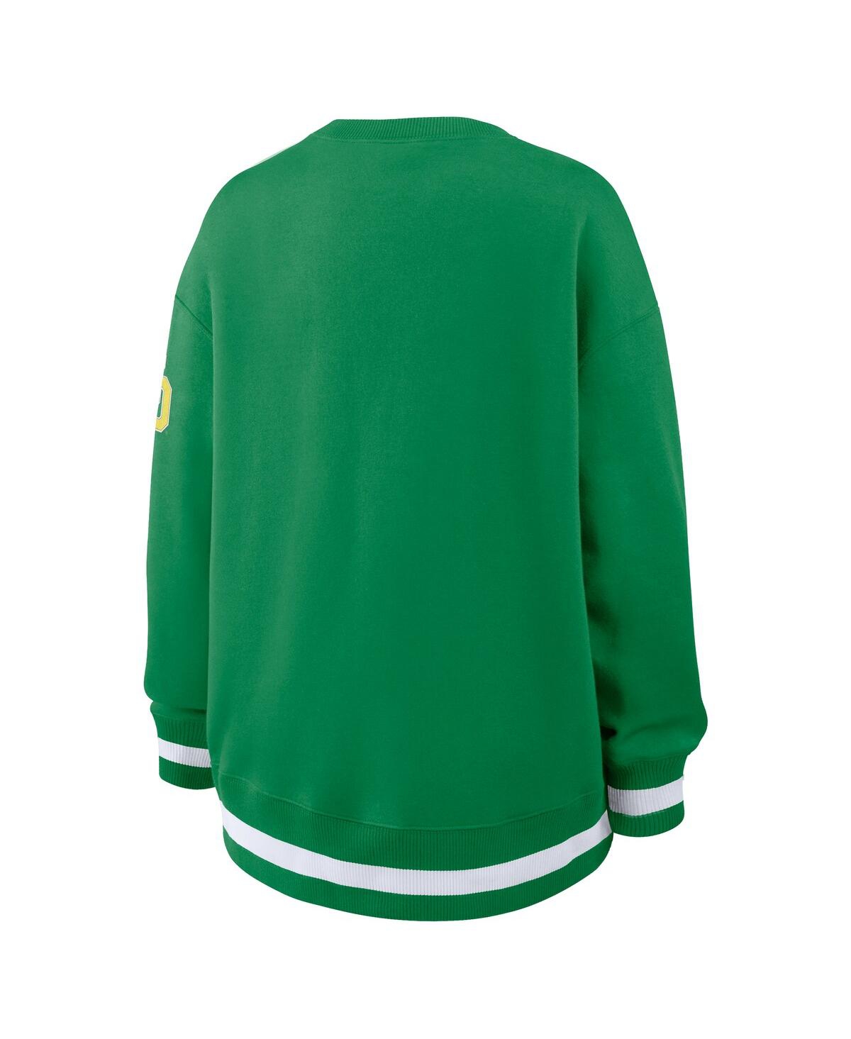 Nike Women's Green Oregon Ducks Oversized Legacy Phoenix Sweatshirt In Green
