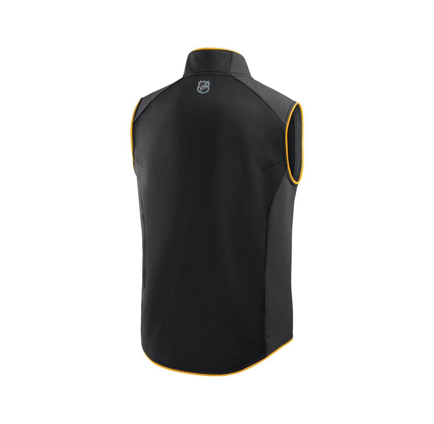 Men's Black Boston Bruins Authentic Pro Rink Full-Zip Vest