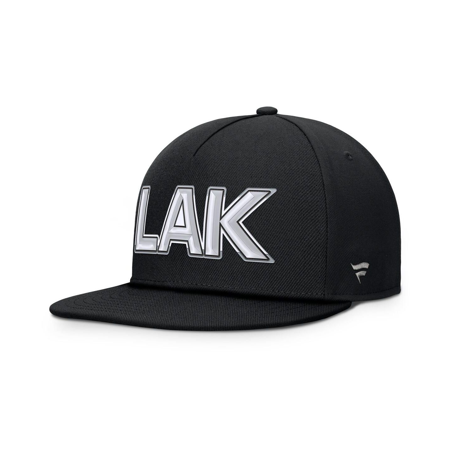 Мужская кепка Fanatics Black Los Angeles Kings Authentic Pro Rink Team Code Snapback Hat — фото 3