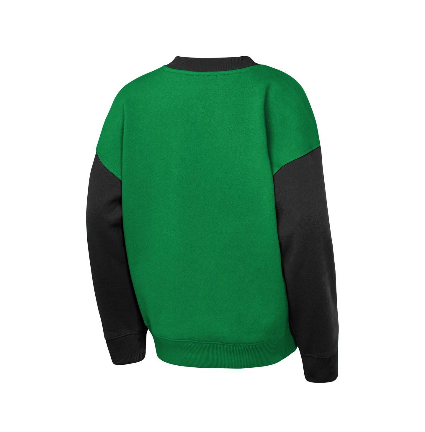 Детская толстовка Outerstuff Kelly Green/Black Dallas Stars Impact Player — фото 3