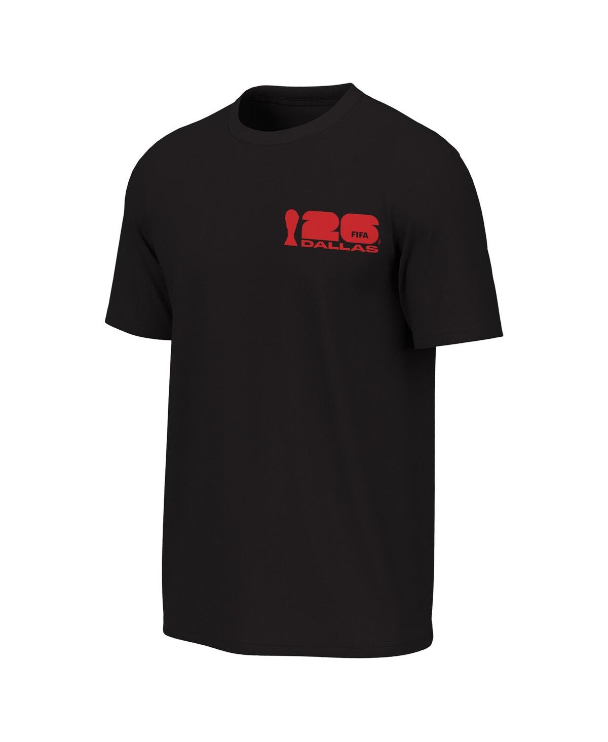 Outerstuff Men's Black 2026 Fifa World Cup Dallas Host City Poster Graphic T-shirt In Black