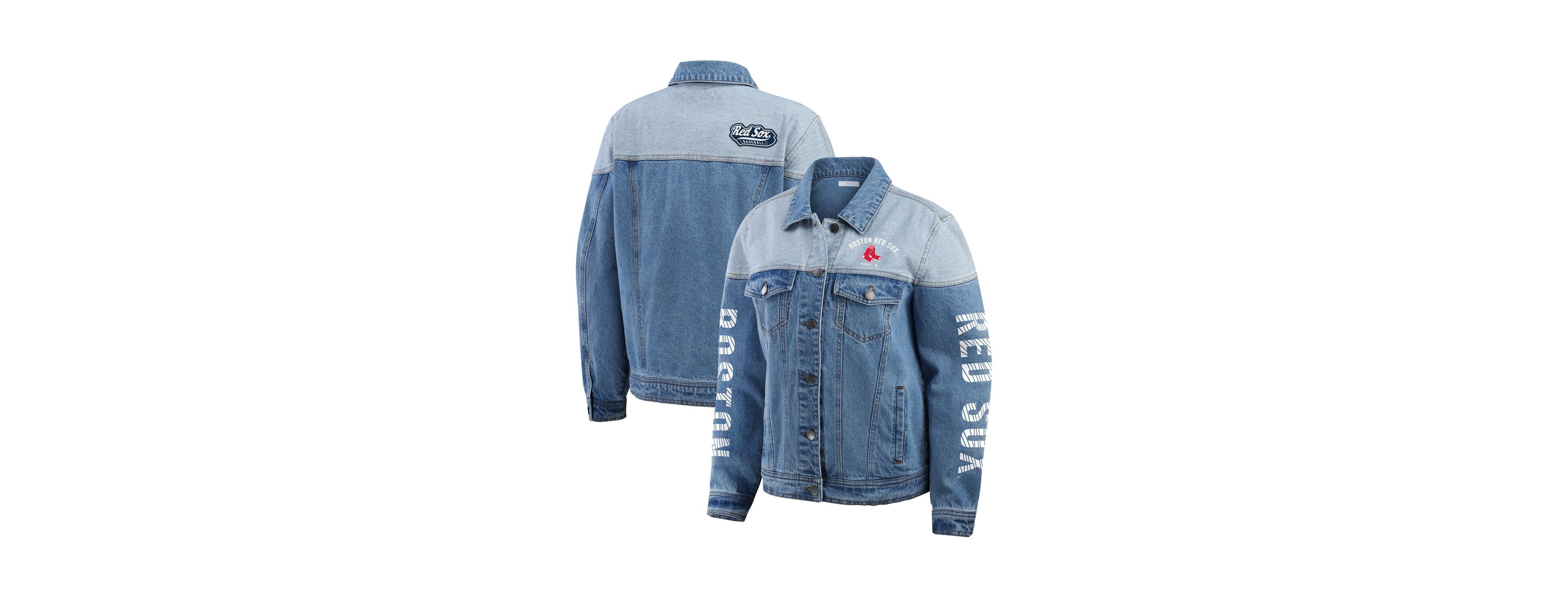 Wear by Erin Andrews Women's Boston Red Sox Full-Button Denim Jacket