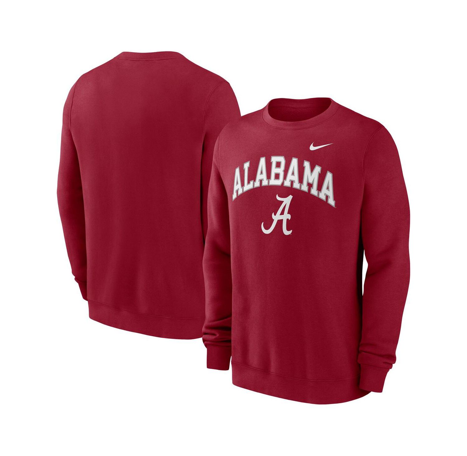 Men's Crimson Alabama Crimson Tide Arch Pullover Sweatshirt