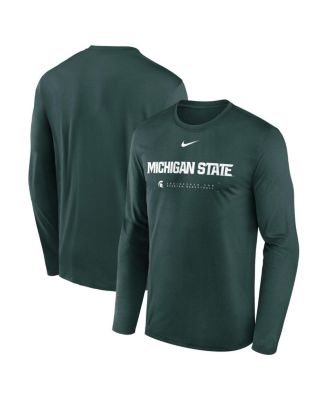 Nike - Men's Green Michigan State Spartans 2025 Courtside Basketball Shootaround Legend Dri-FIT Long Sleeve T-Shirt