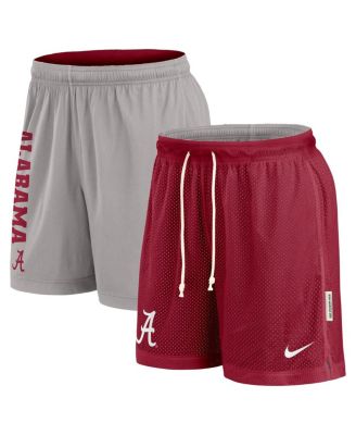Nike - Men's Crimson/Gray Alabama Crimson Tide Courtside Standard Issue Dri-FIT Reversible Shorts