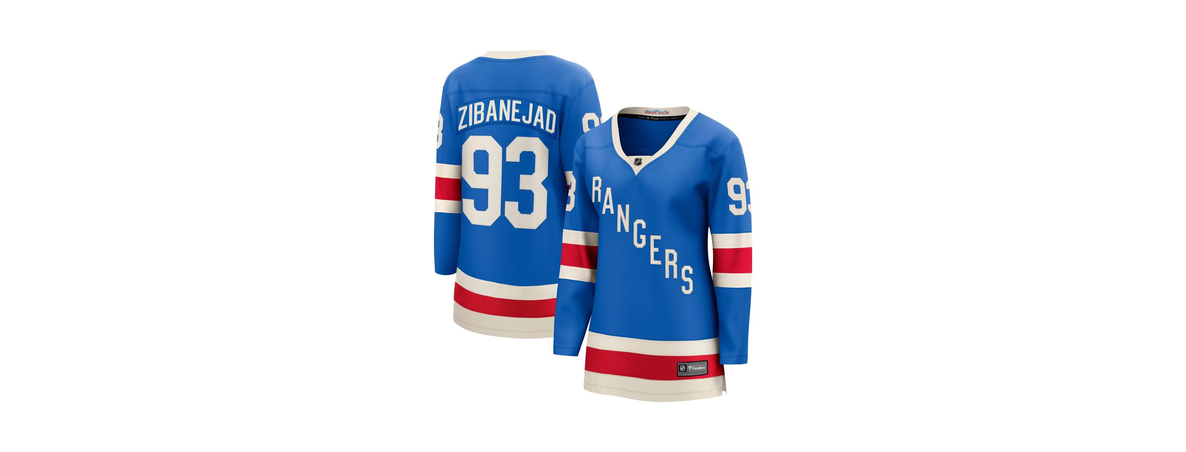 Fanatics Women's Mika Zibanejad Blue New York Rangers Centennial Breakaway Jersey