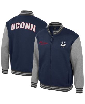 Colosseum - Men's Navy UConn Huskies Ambi-Turner Full-Zip Varsity Jacket