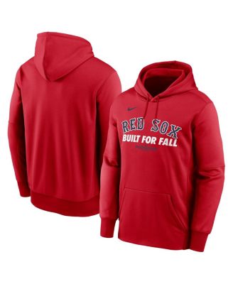 Men's Red Boston Red Sox 2025 MLB Postseason Authentic Collection Therma Fleece Hoodie