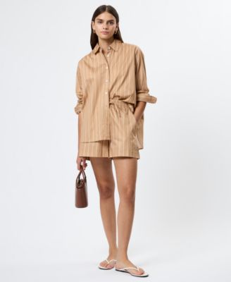 Women's Alexis Poplin Striped Shorts