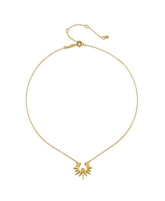 Unveiling Dreams White Topaz Starburst Necklace