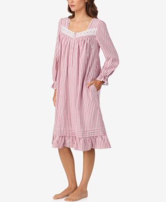 Women's Cotton Flannel Long Sleeve Waltz Gown